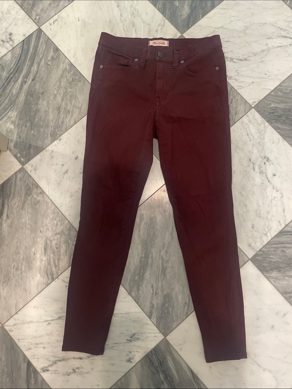 Madewell Wine-Colored Jeans NWOT